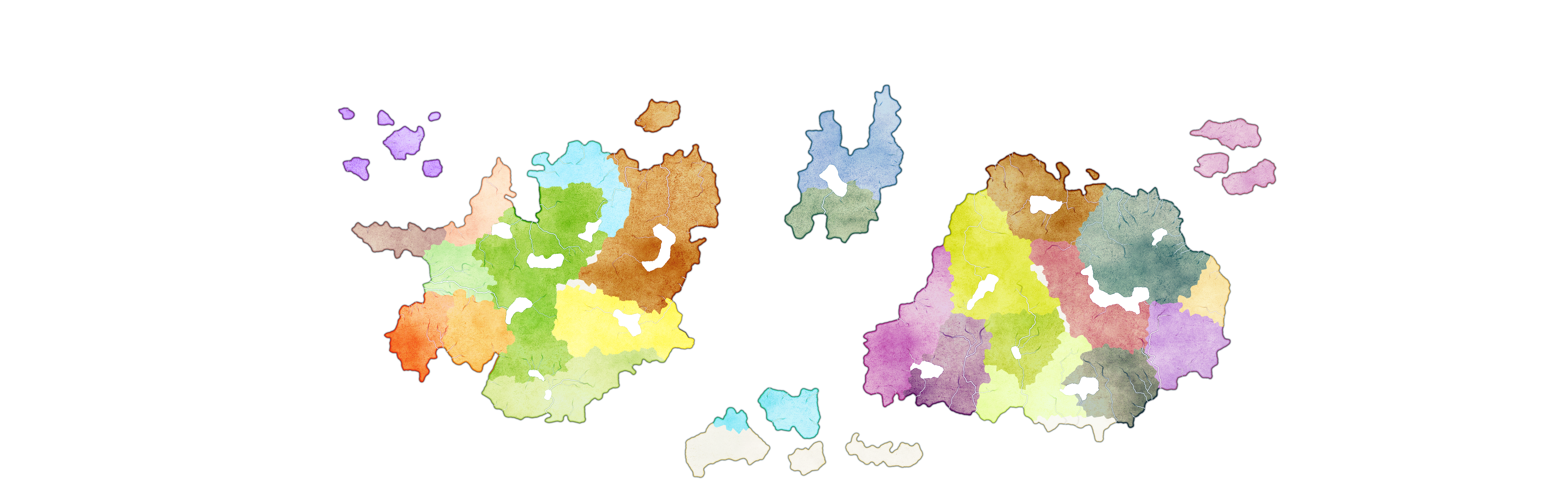 States and nations overlay